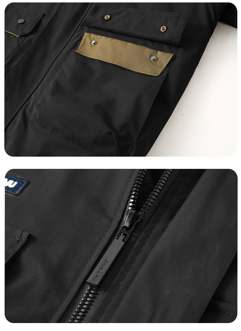 Men's Clothing Winter Cotton Plus Size Men's Jacket Trendy All Match Leisure Plus Fat Plus Fat Workwear Baseball Jacket_viptrois.com
