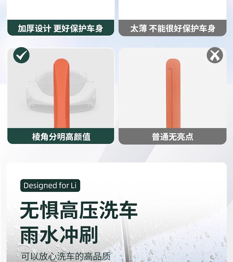 Ideal L6L7L8L9 Car Door Anti-Collision Strip Special Car Hidden Silicone Anti-Scratch Protection Strip Modified Decoration