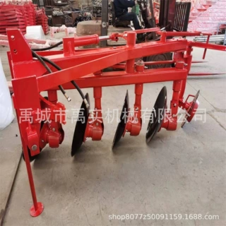 双向圆盘犁重型液压翻转圆盘犁水旱两用深耕犁四轮拖拉机带动耕地