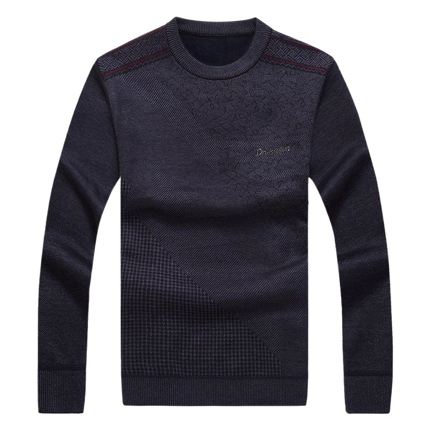 Свитер для папы, мужской зимний утолщенный мужской свитер для Дедушки среднего возраста, утепленный зимний свитер на флисовой подкладке для мужчин среднего и пожилого возраста