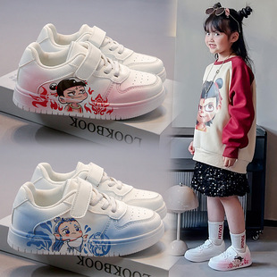 Girls' sneaker 2025 Autumn New Children's Baby Shoes Soft Bottom Joker Children's White Shoes