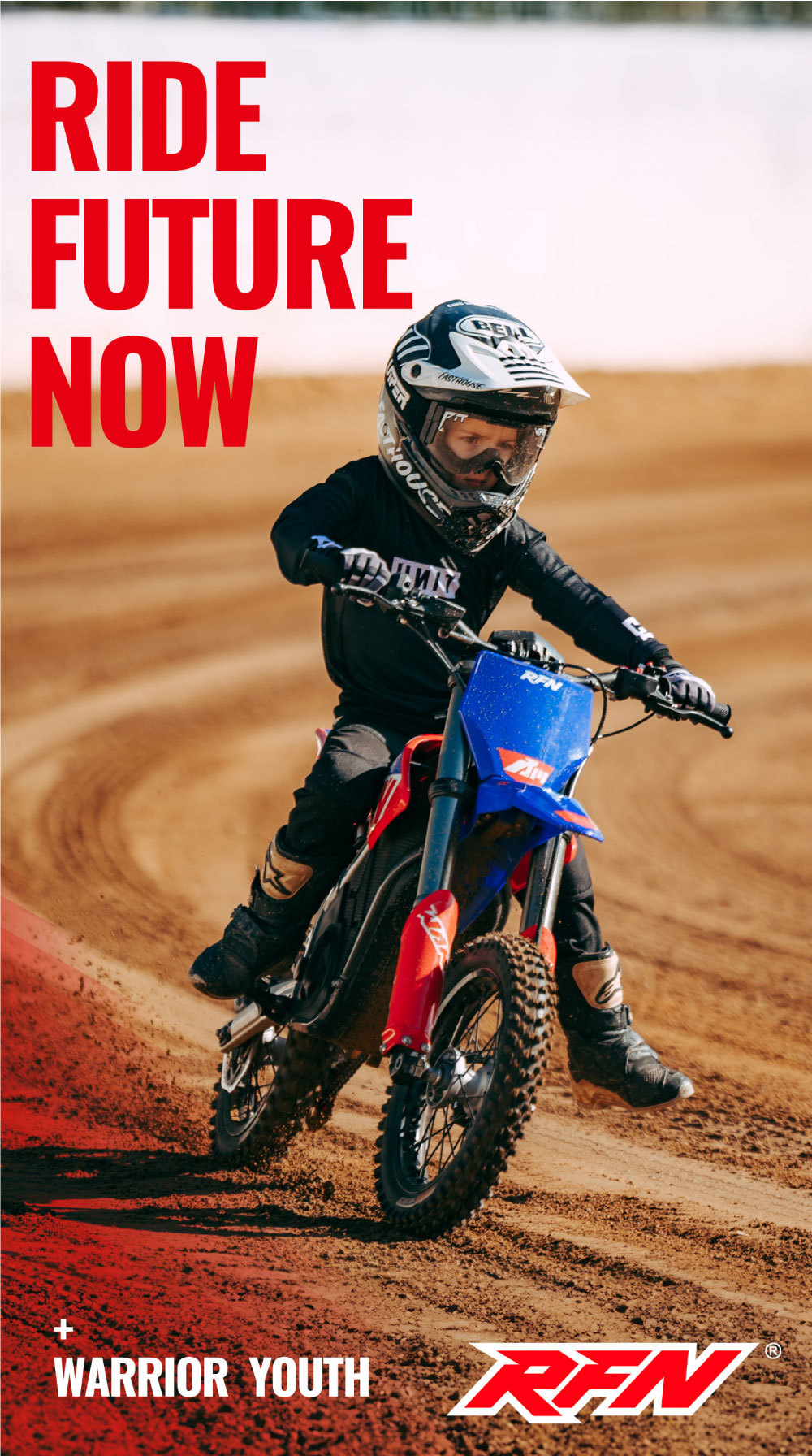 Apollo RFN children's off-road electric motorcycle E2 Little Warrior two-wheel children's off-road racing electric vehicle
