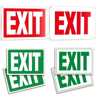 亚马逊热销EXIT安全出口标志贴纸自粘乙烯基耐刮擦防水防褪色-阿里巴巴