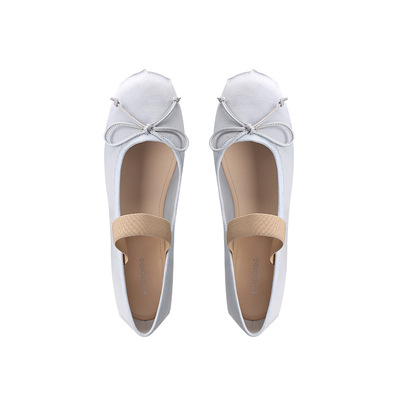 Versión de piel de oveja ~ la uva de la madre con los zapatos de soltero de mujer, zapatos de ballet de satena plana