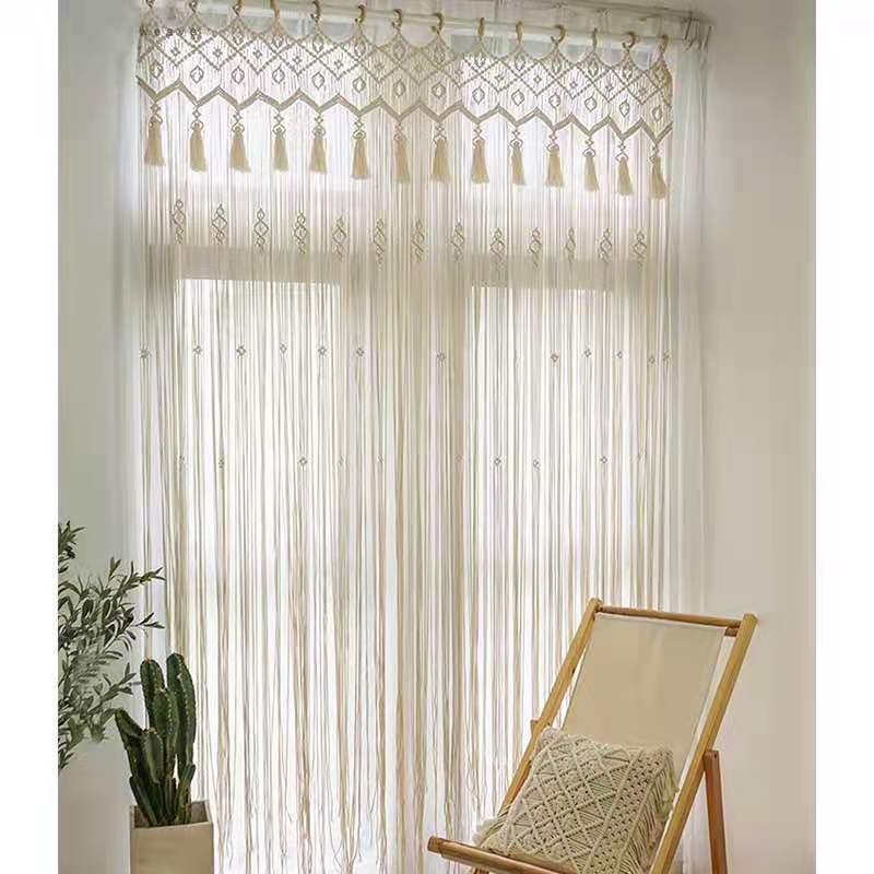 Hand-Woven Door Curtain Tapestry Bohemian Style Hand-Woven Cotton Curtain Wedding Household Products Tapestry Hand-Woven Door Curtain Tapestry Bohemian Style Hand-Woven Cotton Curtain Wedding Household Products Tapestry