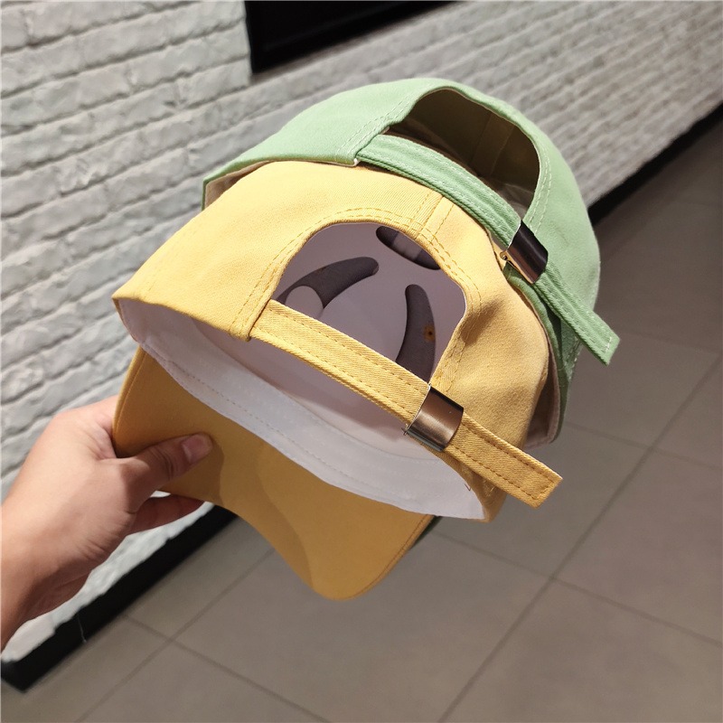 Cappello da donna con grondaia curva da baseball ricamato con gatto carino, protezione per studenti da strada, parasole, cappello con lingua d'anatra_voghion.com