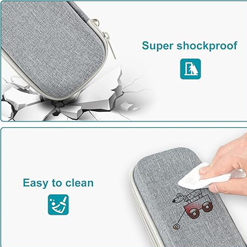 Pencil case, capacious stationery with zipper, storage system, school storage bag 4