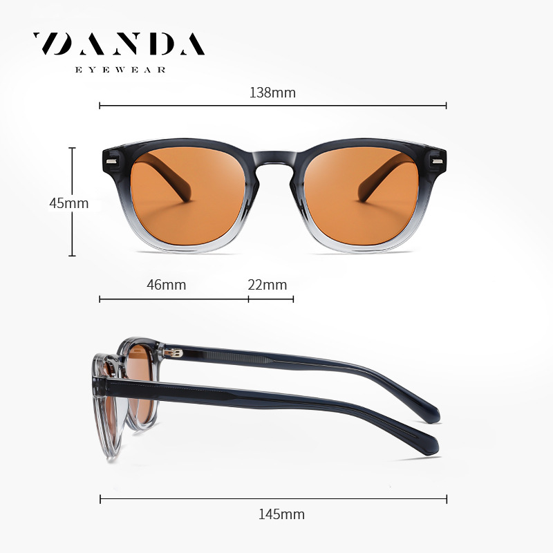 Nuevas gafas de sol polarizadas S31130 gafas de sol de hoja de protección solar al aire libre de moda gafas de sol de montura redonda de venta caliente transfronteriza