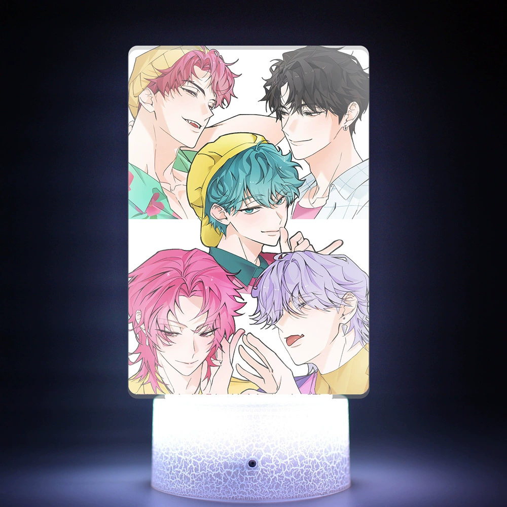 K-POP KPop Demon Hunters movie peripherals with internal printed remote control 16-color night light