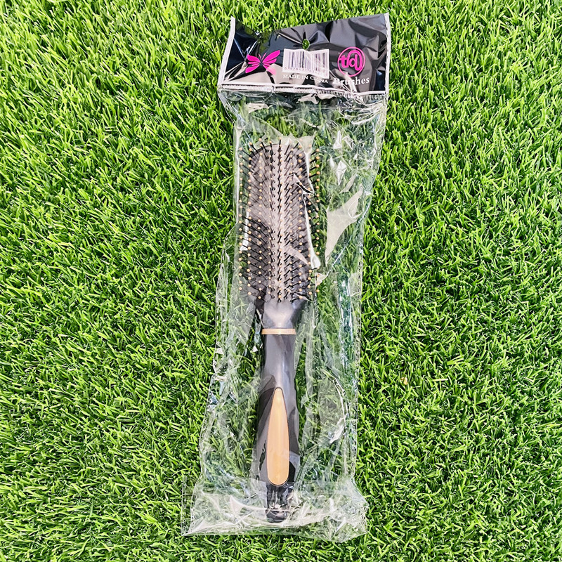 Schwarzer, flacher Stylingkamm für Herren, der Volumen am Haaransatz, Pompadour-Frisuren und lockiges Haar aufbaut (für den Heimgebrauch)_voghion.com