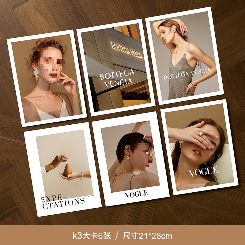 K3 대형 카드 6장/21*28cm