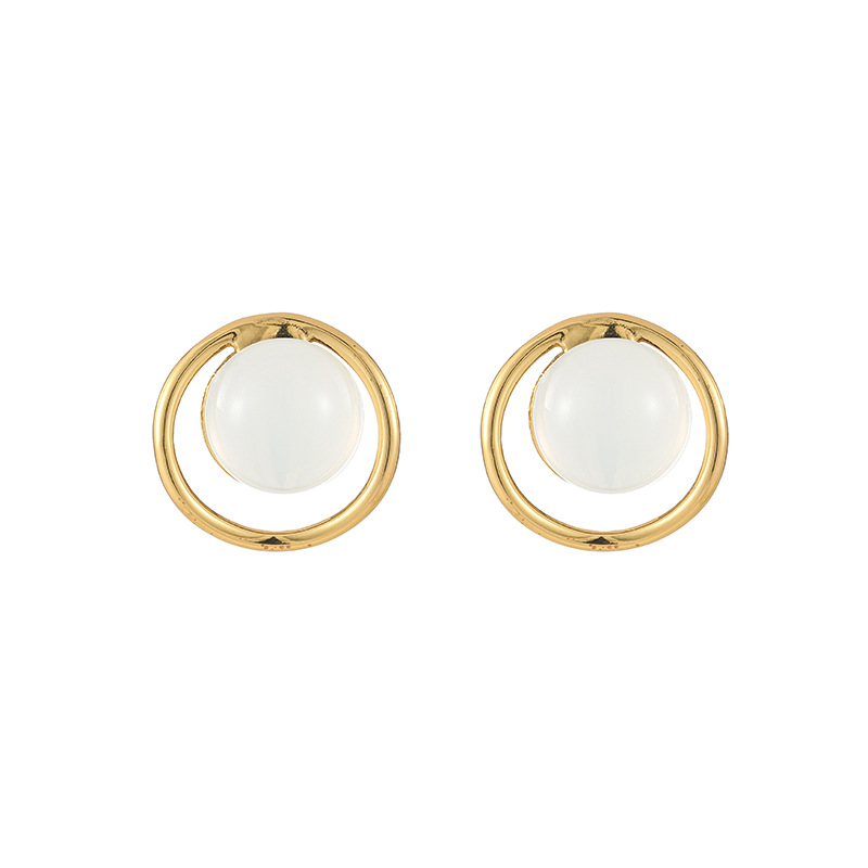 14g Weight Titanium Steel Ear Needle Material Ear Studs Classification 1 Pair Quantity Daily, Street Occasion Titanium Steel Material Geometric Pattern All Seasons Season Women's Gender Plating Design Retro, Classic Style Style 1 Pair Retro Classic Style Geometric Plating Titanium Steel Ear Studs 11