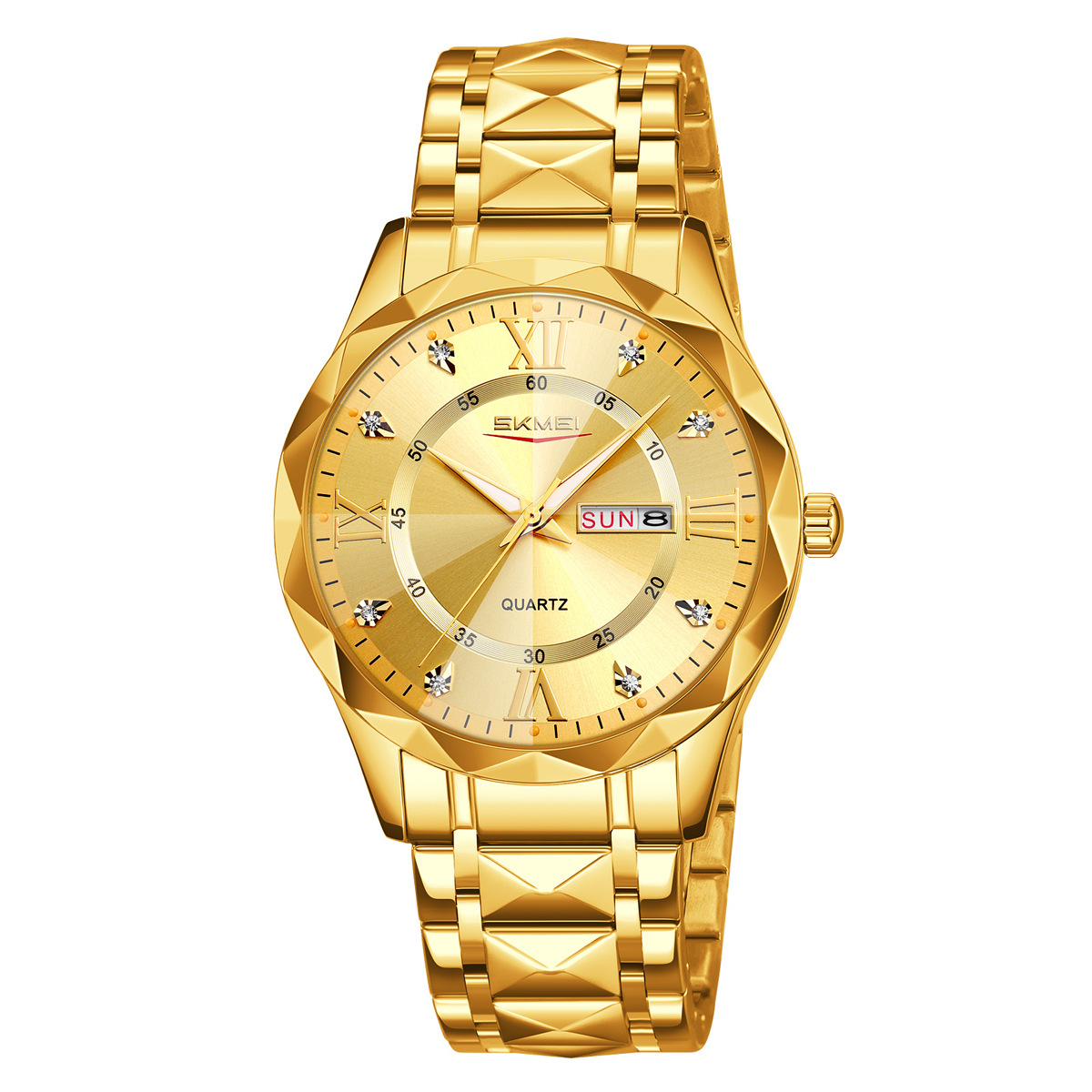 Momento de belleza pareja impermeable reloj calendario de luz nocturna reloj de pulsera transfronterizo caliente reloj de cuarzo fuente de fábrica al por mayor