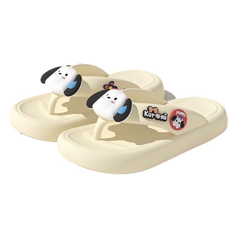 Симпатичные сандалии и тапочки на ощупь для женской верхней одежды 2023 новые летние водонепроницаемые пляжные шлепанцы с мягким дном