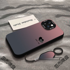 爱心渐变适用iPhone15手机壳苹果14硅胶13promax卡通12防摔11高级