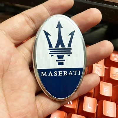 New Maserati Car Logo Black Ghibli Levante Quattroporte Grecale Side Emblem Hood Emblem Rear Emblem Xinyicheng (Car logo) - the-new-model-has-a-mark-on-the-cover