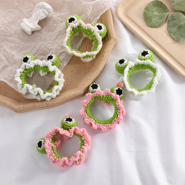 Cute knitted hair accessory