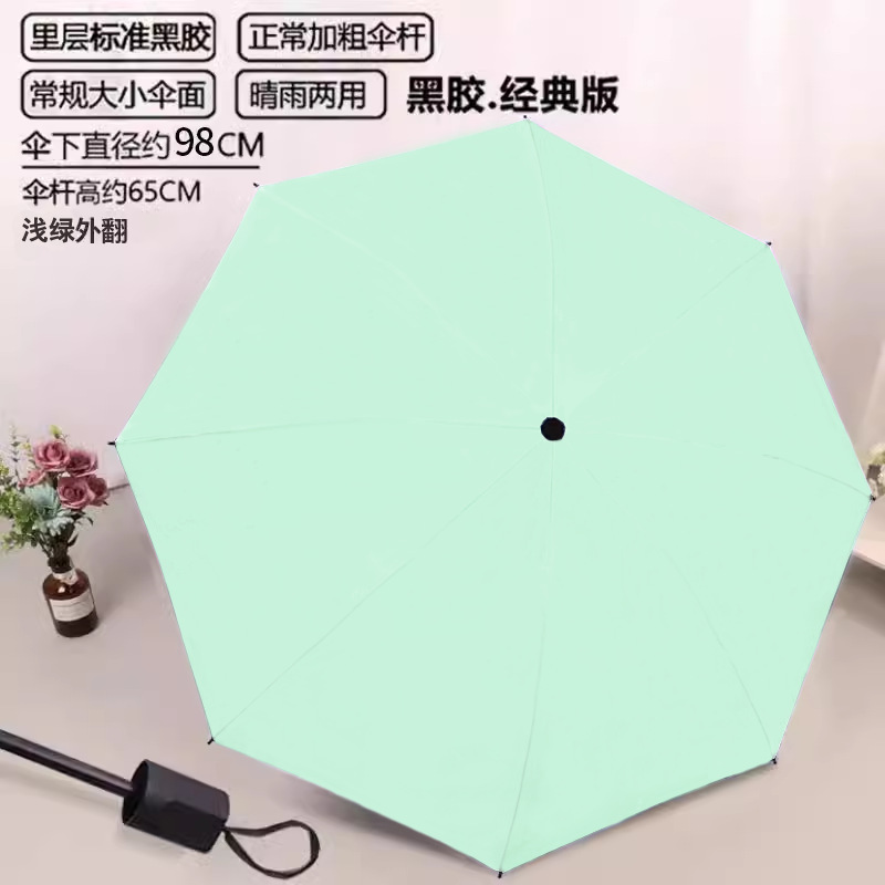 Paraguas plegable de gran tamaño de doce huesos para mujer, sol y lluvia, protector solar de vinilo de negocios de doble uso, parasol de protección UV