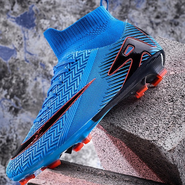 Nuevos zapatos de fútbol de alto nivel, estudiantes juveniles, zapatos de entrenamiento antideslizantes de césped al aire libre, zapatos de fútbol de clavos cortos para hombres y mujeres