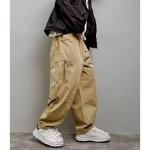 百搭休闲裤男宽松直筒休闲裤2025潮男束脚裤子百搭ins港风潮男裤