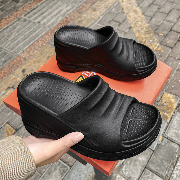 fashionable women's mules platform heels