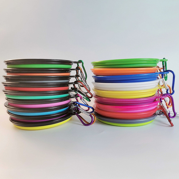 Factory spot Pet folding bowl cat bowl portable dog bowl food pot…