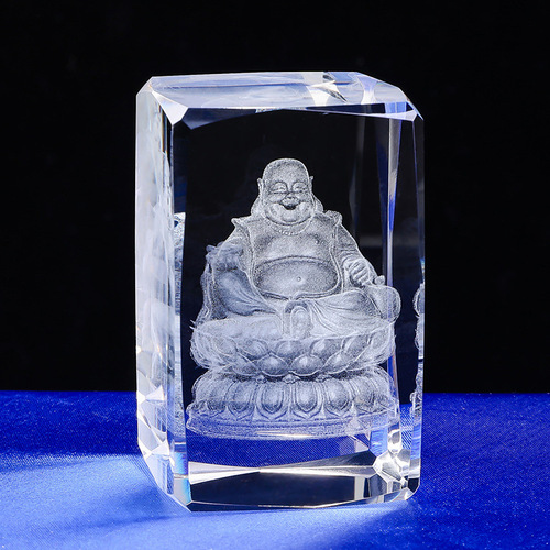 3D internally carved crystal ornaments, housewarming festival creative gifts, Laozi home living room craft gift ornaments, dropshipping