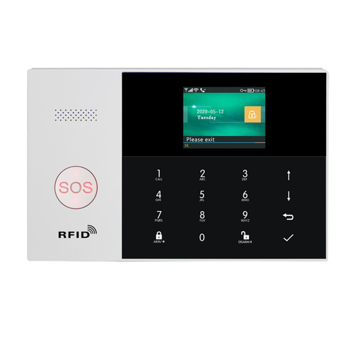 TUYA wifi +GSM anti-theft alarm multi-language switching infrared sensor graffiti anti-theft alarm