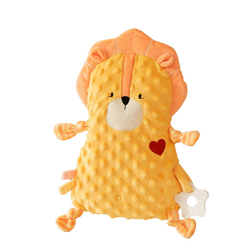 NOOER Bean Bean Velvet Baby Toy Can Be Entered Soothing Towel Plush Toy Doudou Bean Velvet Lion Doll