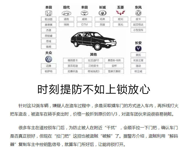 Suitable for car tire locks, thickened car locking device, wheel locks, anti-theft locks for small cars, and specialized car locking devices