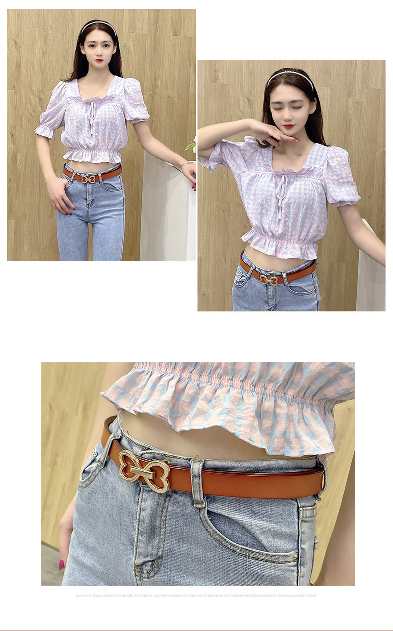 Heart-Shaped Leather Belt 12