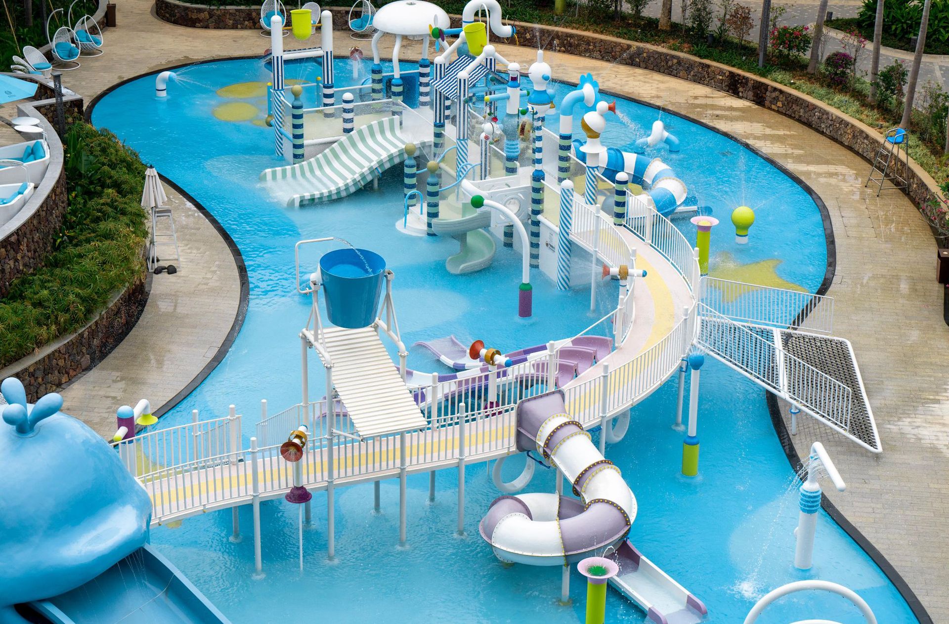 Diapositiva grande de la combinación del agua del Parque del Agua del hotel de las aguas termales del equipo de la diapositiva del Parque del Agua de FRP