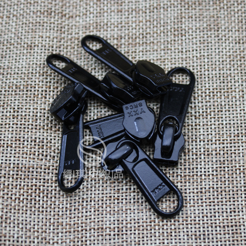 正品YKK8号RC系列拉头现货供应8号无锁长牌拉头批发彩色可定