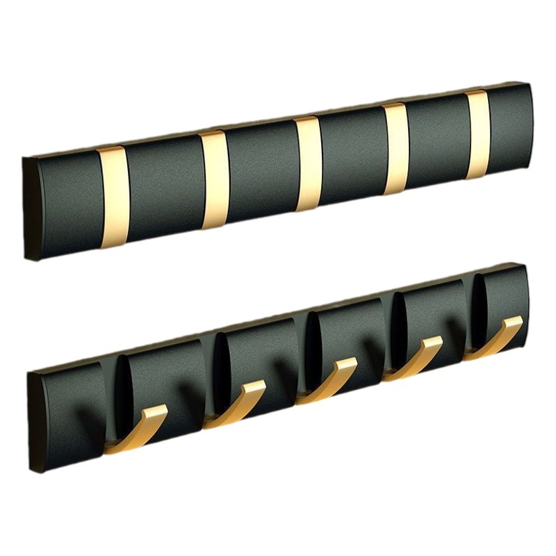 Gancho de ropa invisible creativo de aluminio espacial gancho de ropa de pared gancho de ropa sin perforar