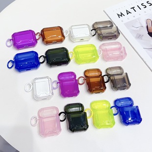 Three-dimensional drop-resistant high transparent simple applicable for Apple AirPods Pro23 generation Bluetooth headset protective case earphone case
