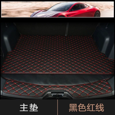 Model 3 Model X, Trunk Mat - black-and-red-main-pad-default-item