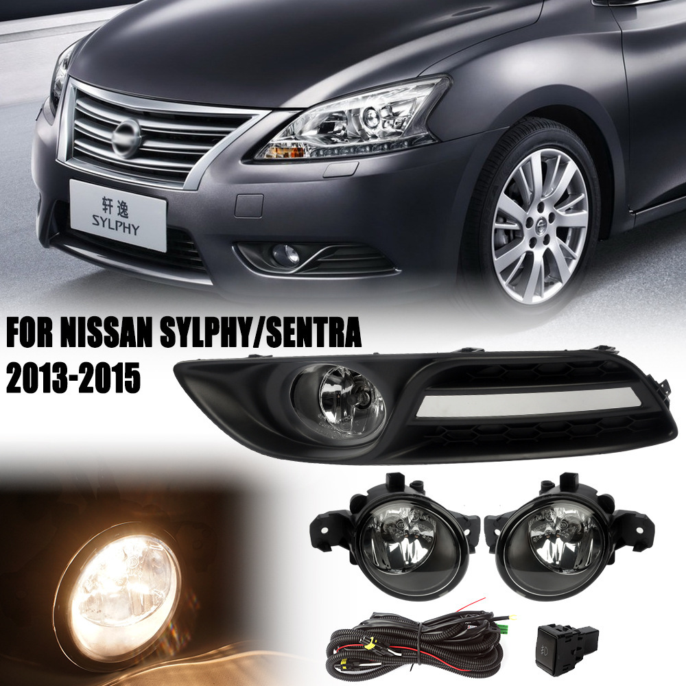 Aplicable a Nissan 13 / 14 / 15 años Xuan Yi Niebla Light Assembly Halogen Day Drive Light Front Bumper Light