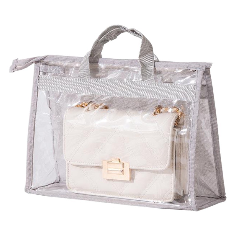 Bolsa transpirable a prueba de humedad bolsa de polvo armario sellado bolsa de cuero bolsa de almacenamiento de organización protectora bolsa de almacenamiento transparente bolsa colgante artefacto de almacenamiento