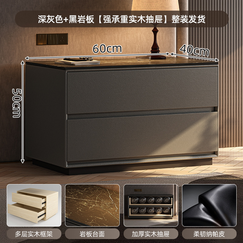 Taberna de cabecera armario de almacenamiento en un todo 2025 nuevo armario de almacenamiento de dormitorio doméstico de gran tamaño armario de madera maciza de lujo ligero