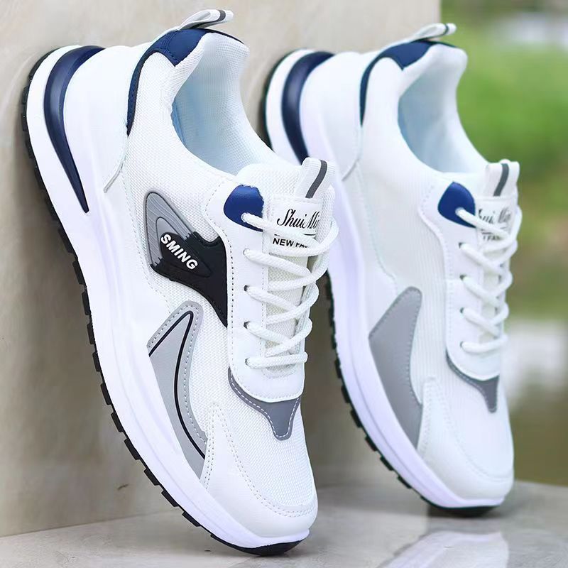 Men's Shoes Summer New Sports Shoes Mesh Breathable Trendy Versatile Casual Soft Sole Youth Dad Shoes Cross-Border Men's Shoes Summer New Sports Shoes Mesh Breathable Trendy Versatile Casual Soft Sole Youth Dad Shoes Cross-Border