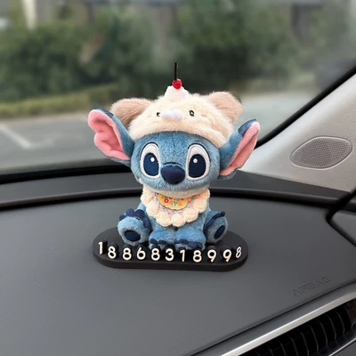 Authentic Stitch Temporary Parking Number Nömrəli dayanma kartı - authentic-puppy-suit-stitch-parking-sign
