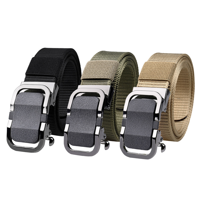 新款合金扣户外战术腰带 时尚舒适帆布腰带 男士流行织布裤腰带