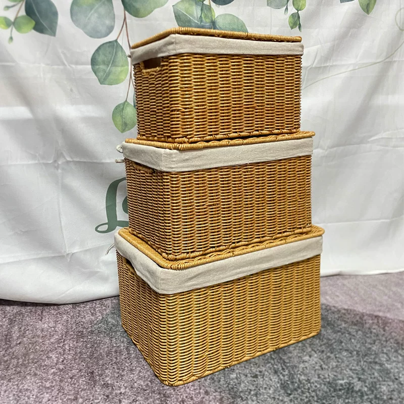Set handmade, laundry basket, toy, storage system, 3 piece set
