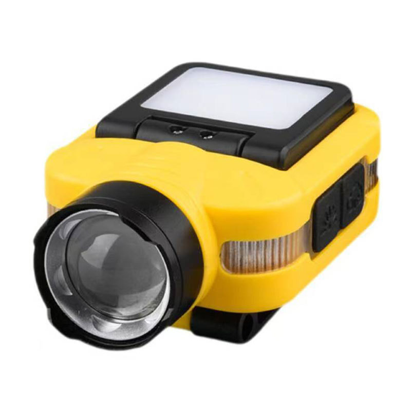 Luz transfronteriza de luz fuerte inducción ajustable de cinco velocidades lámpara de clip de sombrero desmontable luz de alta potencia luz de luz remota al aire libre