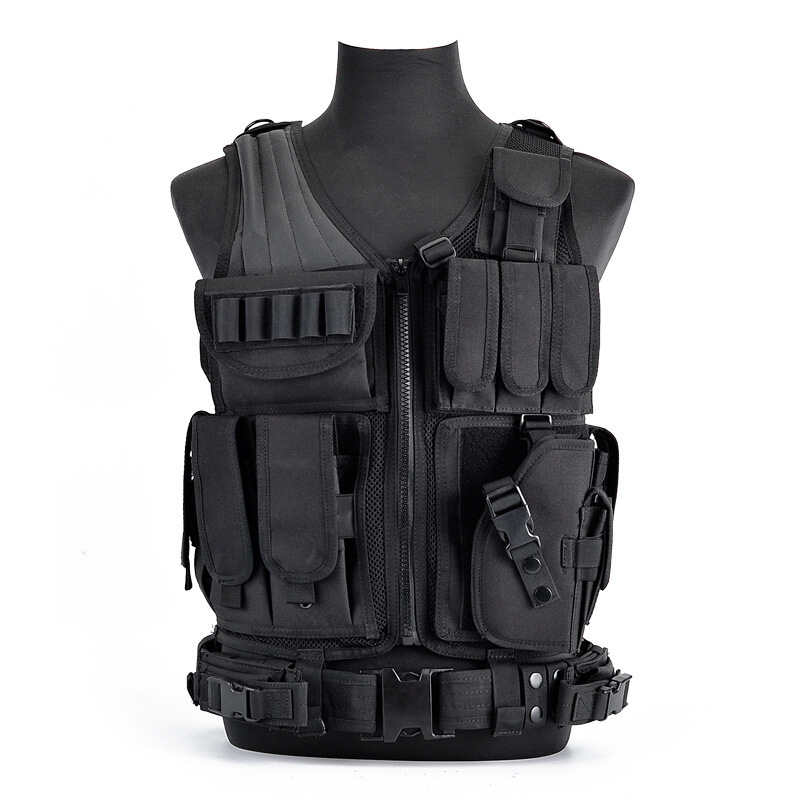 Tactical Vest Multifunctional Stab-resistant Clothing Mesh Breathable Summer Vest Army Fan CS Field Outdoor Anti-D Clothing Protection
