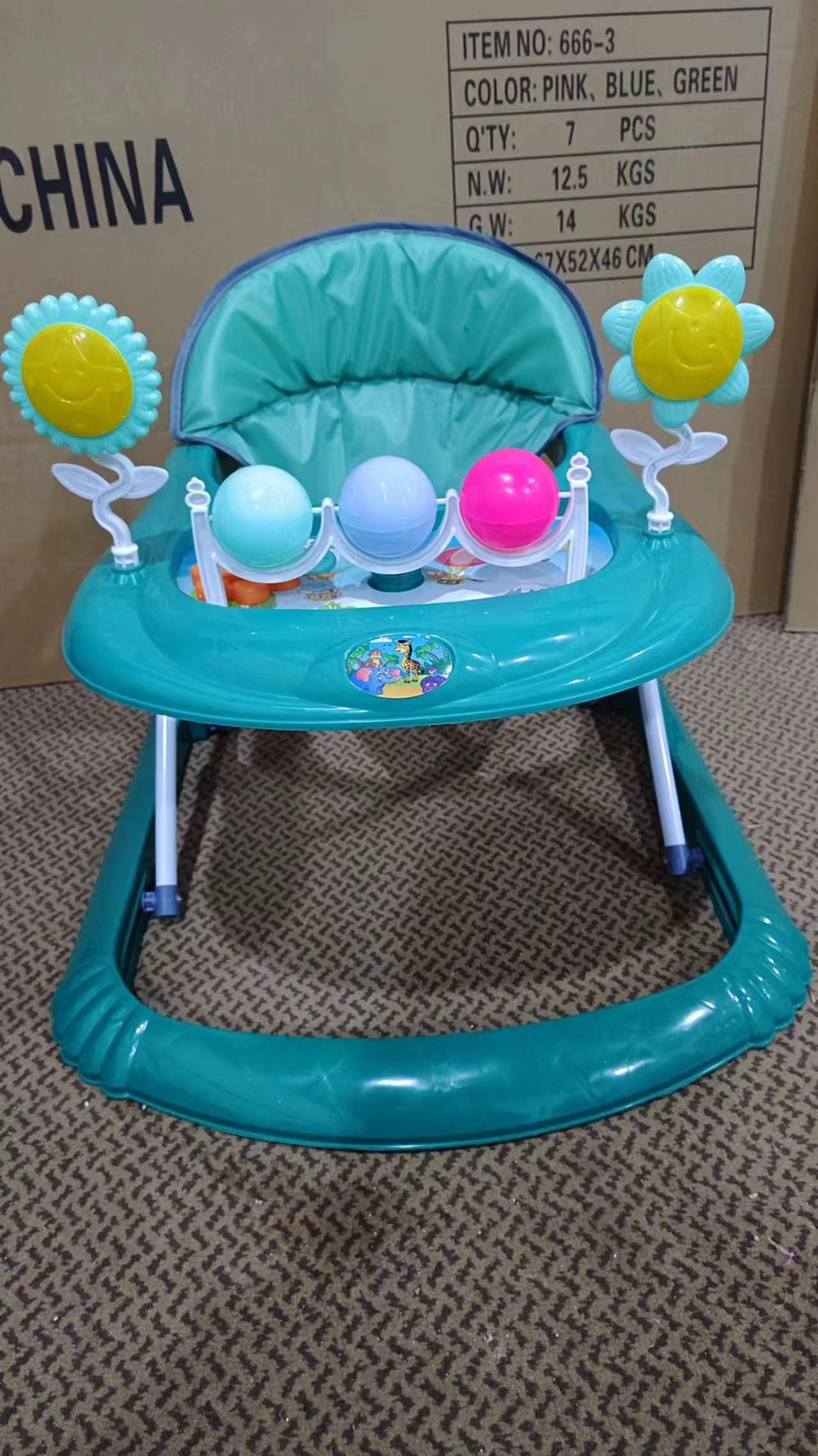 Baby walker anti-rollback anti-o pierna baby walker 6 / 7 - 18 meses ventas de exportación