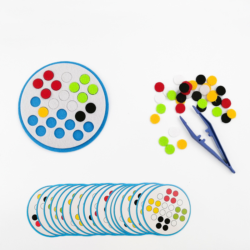 幼儿园区域区角玩具自制投放材料益智宝宝玩教具毛球小班中班美工