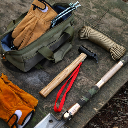 Korean outdoor camping tent ground nail hammer copper hammer hammer nail puller safety hammer canopy multi-function hammer