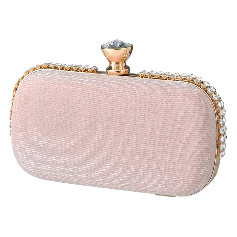 Bolso de noche europeo y americano nuevo bolso de noche diseño de nicho transfronterizo de alta calidad cruzada cuerpo bolso incrustado en diamantes bolso de hombro de las mujeres