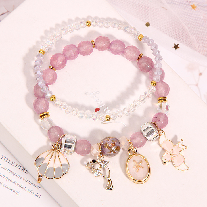 Elegant Butterfly Artificial Crystal Inlay Artificial Gemstones Women's Bracelets display picture 1